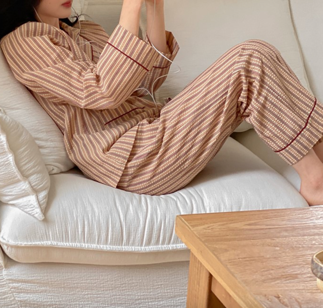 Boho Stripe PJ Set