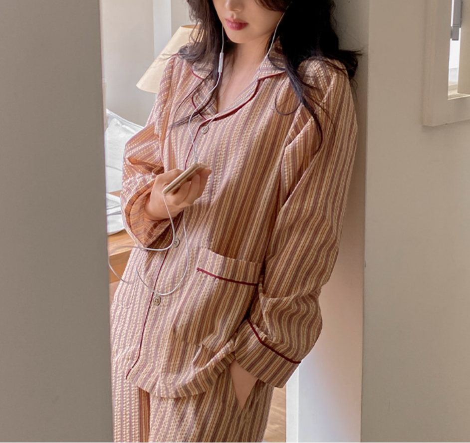Boho Stripe PJ Set