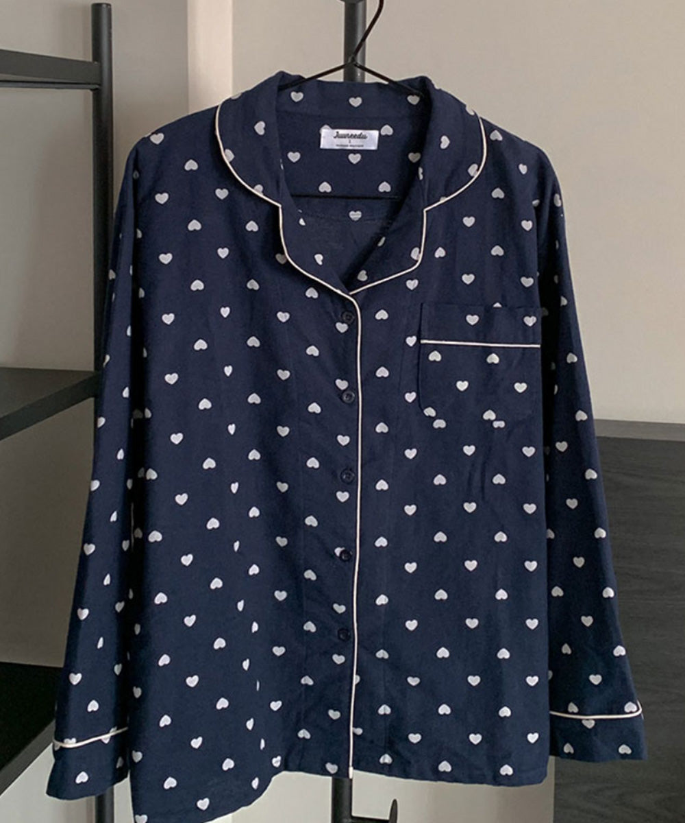 Loveberry Fleece PJ Set – Navy