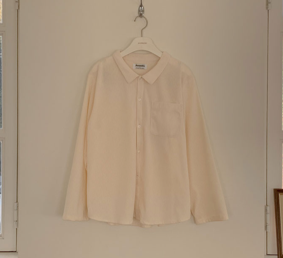 Casual Pastel Ribbed PJ Set - Ivory