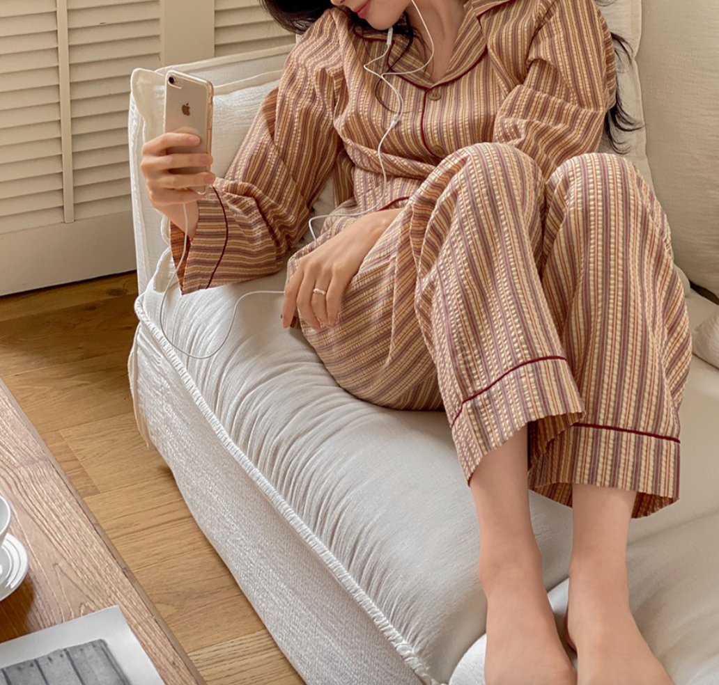 Boho Stripe PJ Set