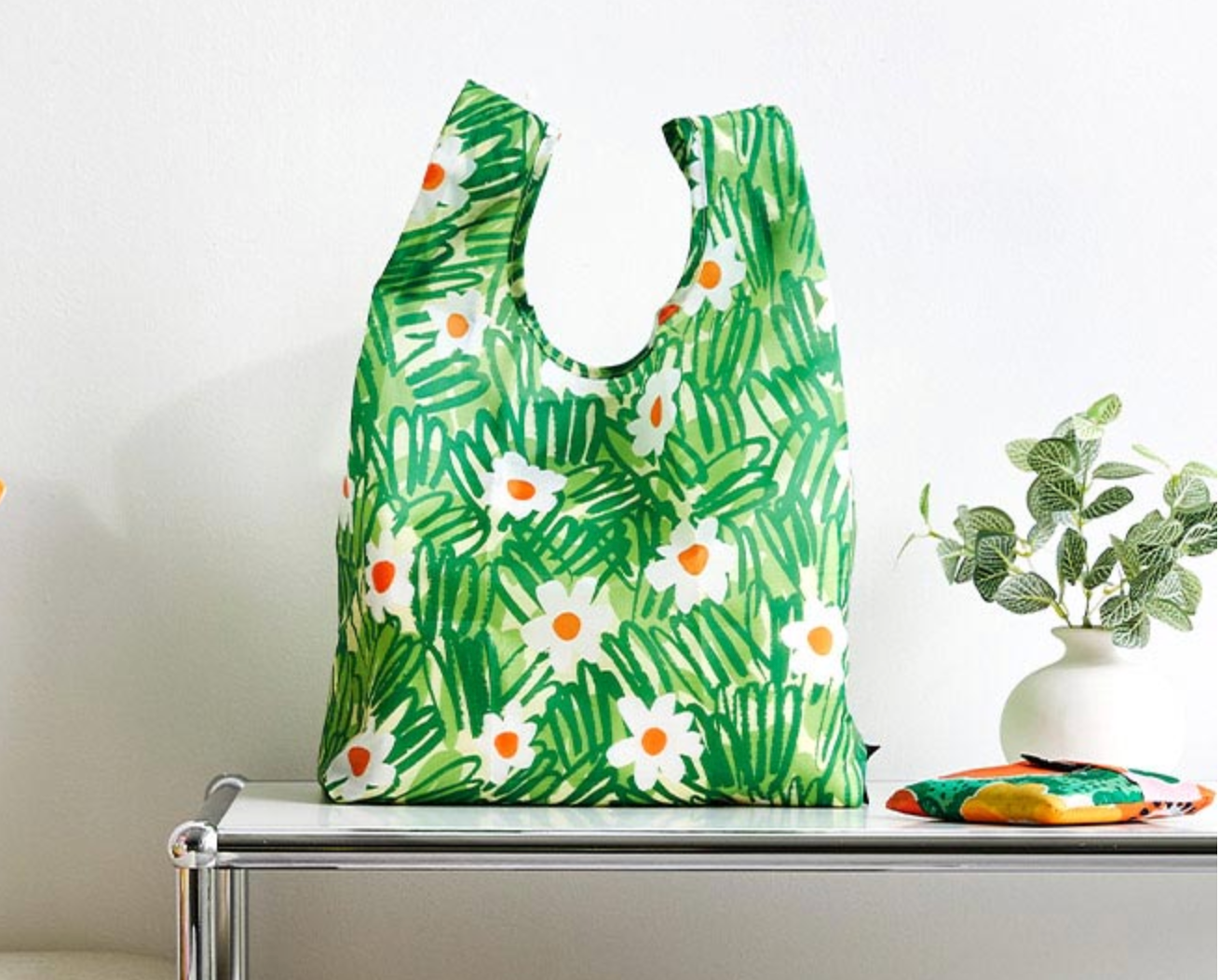 Daisy Green Eco Tote - Recycled Fabric