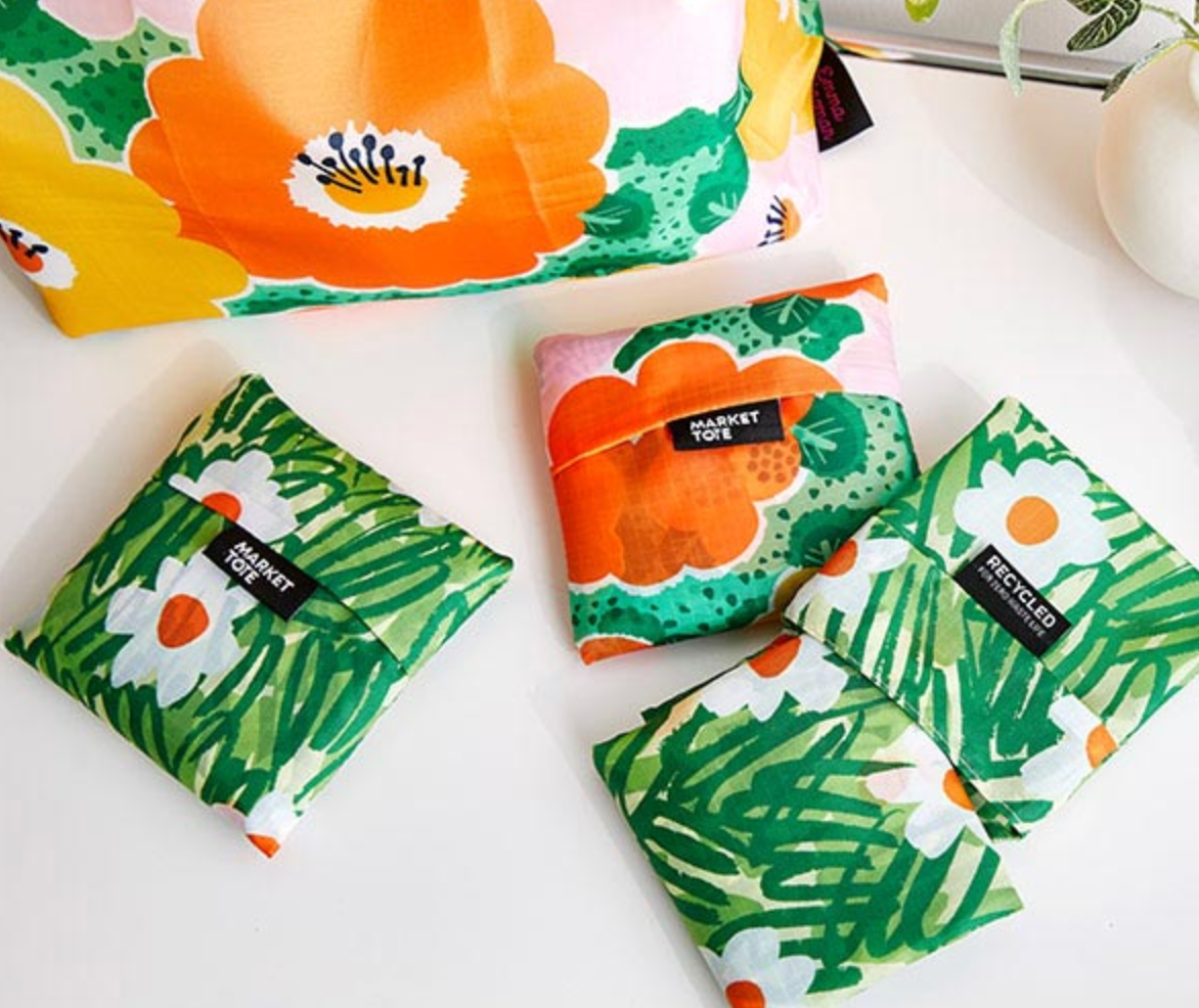 Daisy Green Eco Tote - Recycled Fabric