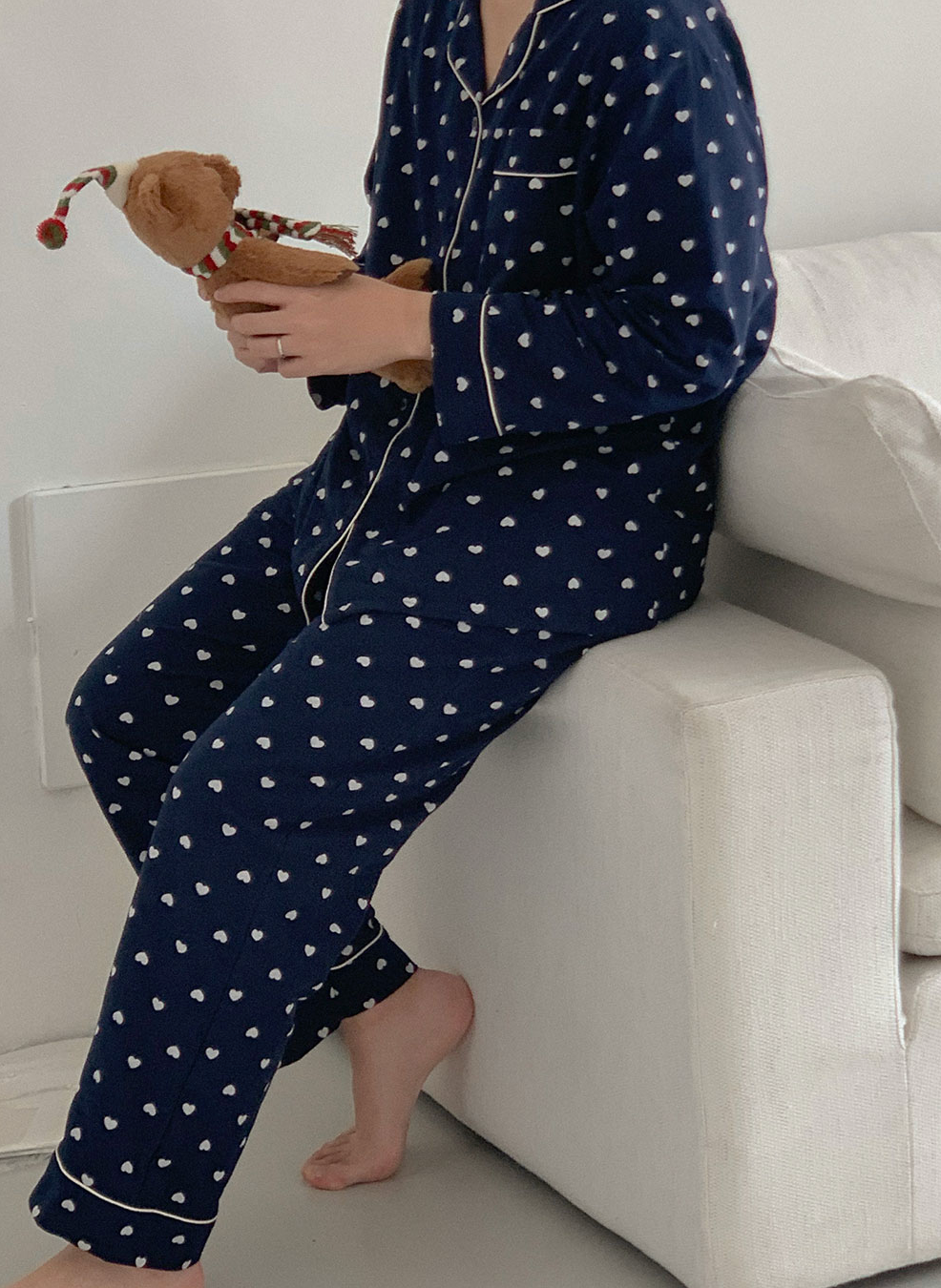 Loveberry Fleece PJ Set – Navy