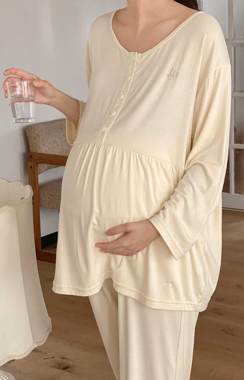 Maternity-Friendly Loungewear - Yellow