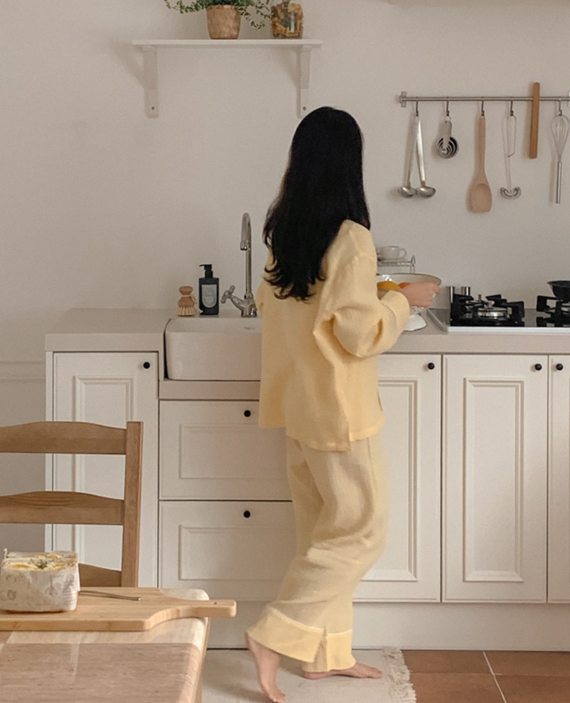 Cloud Days Cotton PJ Set  - Yellow