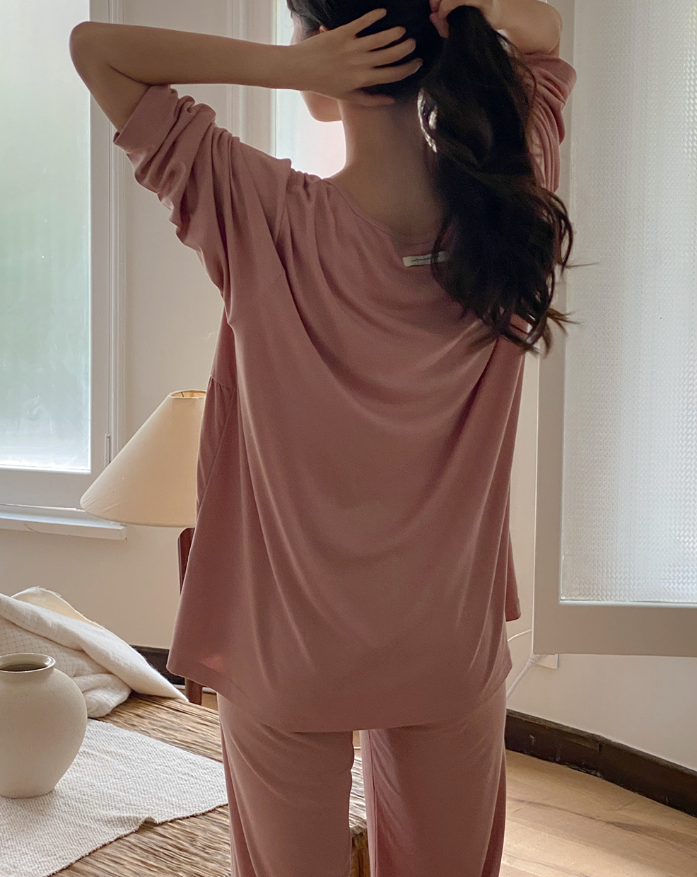 Maternity-Friendly Loungewear - Pink