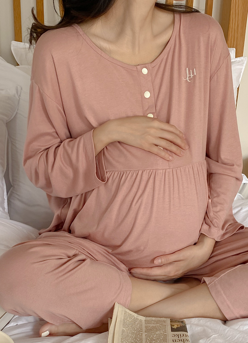 Maternity-Friendly Loungewear - Pink